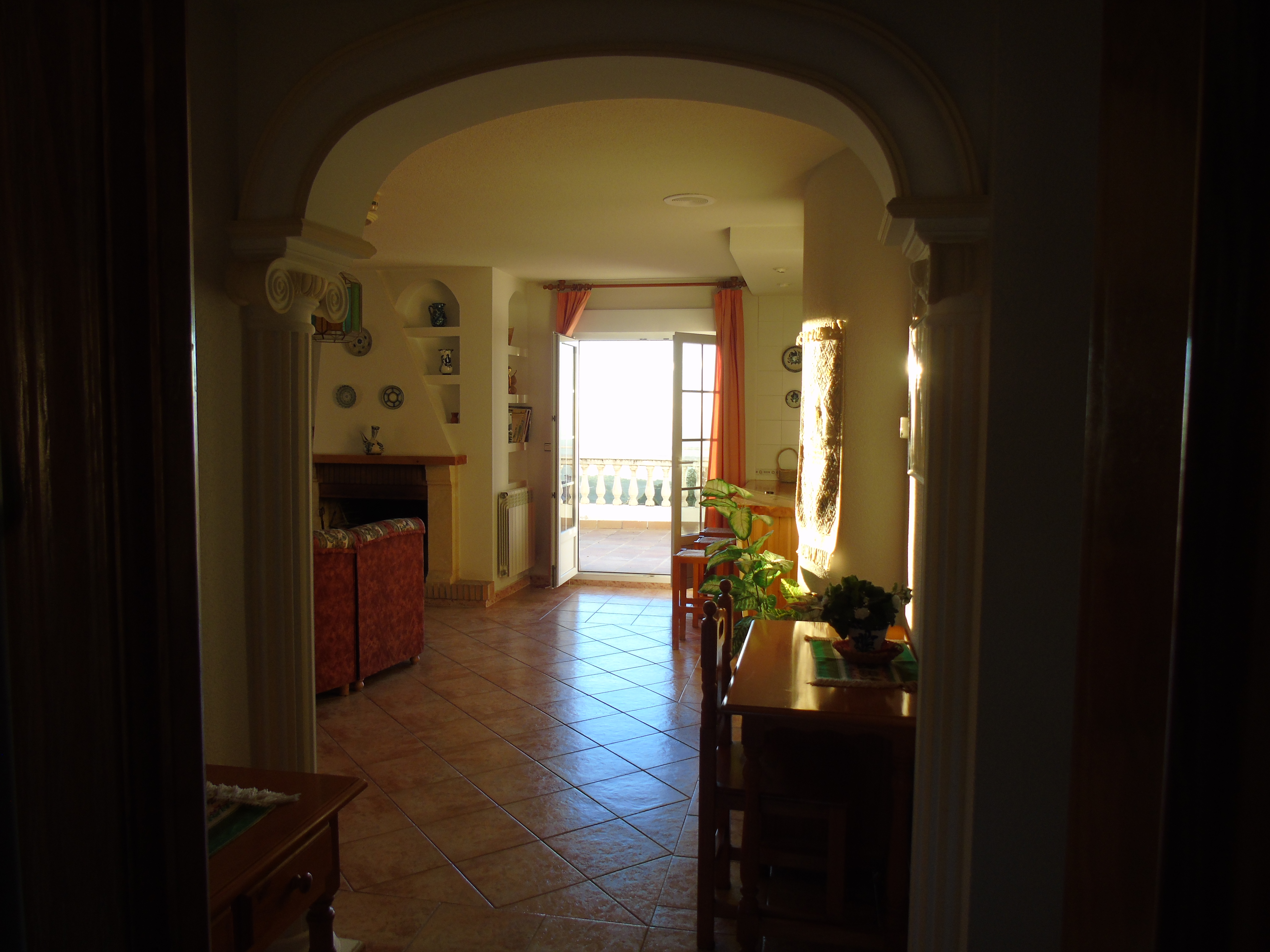 Vista entrada de el Apartamento